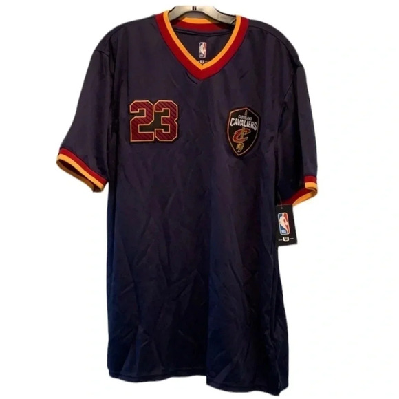 Cleveland Cavaliers Jersey LeBron James NBA Throwback Size Large NWT - Picture 1 of 10